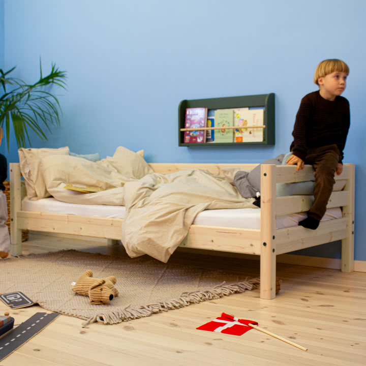 Flexa - Raw single bed, 90 x 200 cm, pine wood