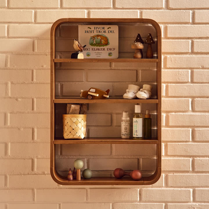 Flexa - Nova wall shelf, brown