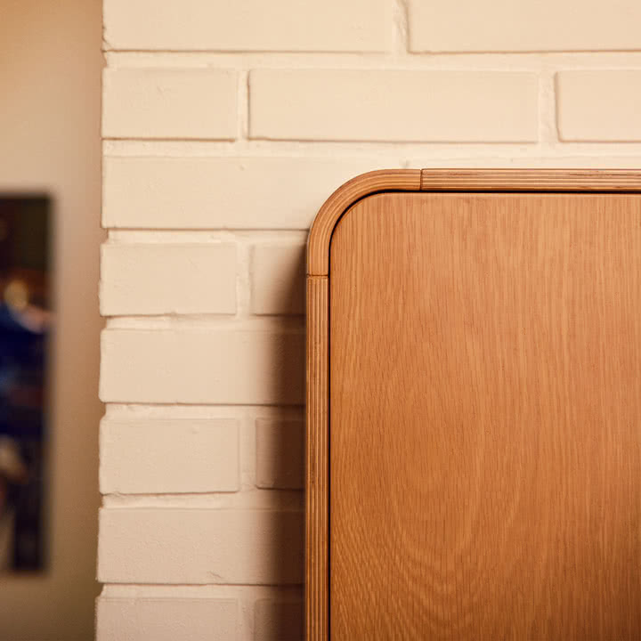 Flexa - Nova winding unit for wall mounting, oak