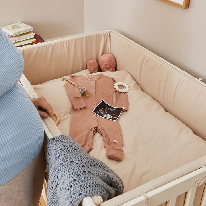 Flexa - Dawn bed surround, H 30 cm x L 372 cm, warm gray