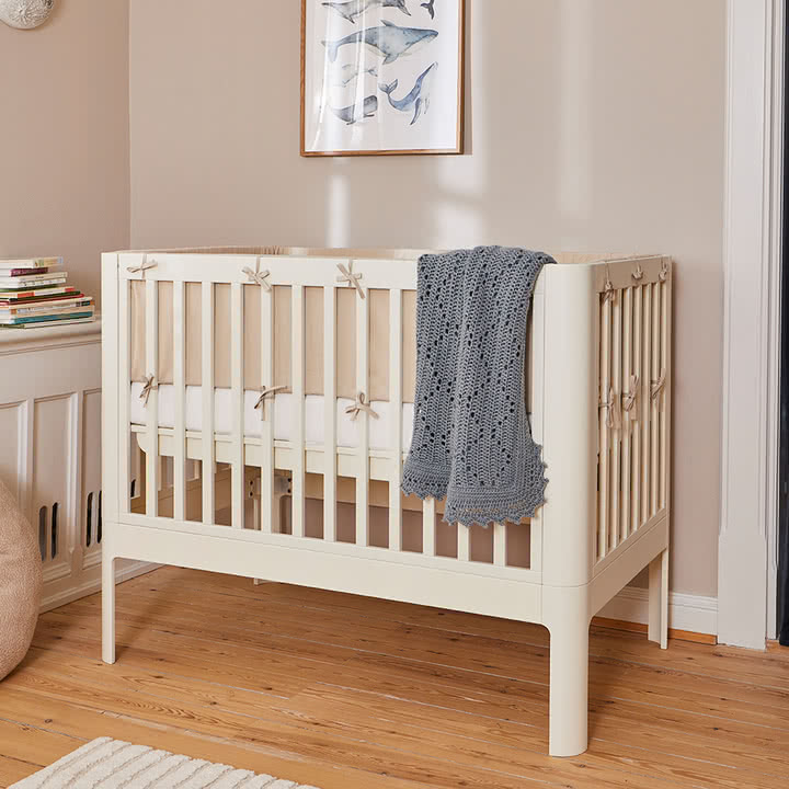 Flexa - Dawn bed surround, H 30 cm x L 372 cm, warm gray
