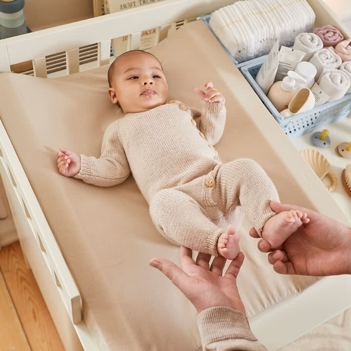 Flexa - Dawn changing mat, 50 x 64 cm, warm gray