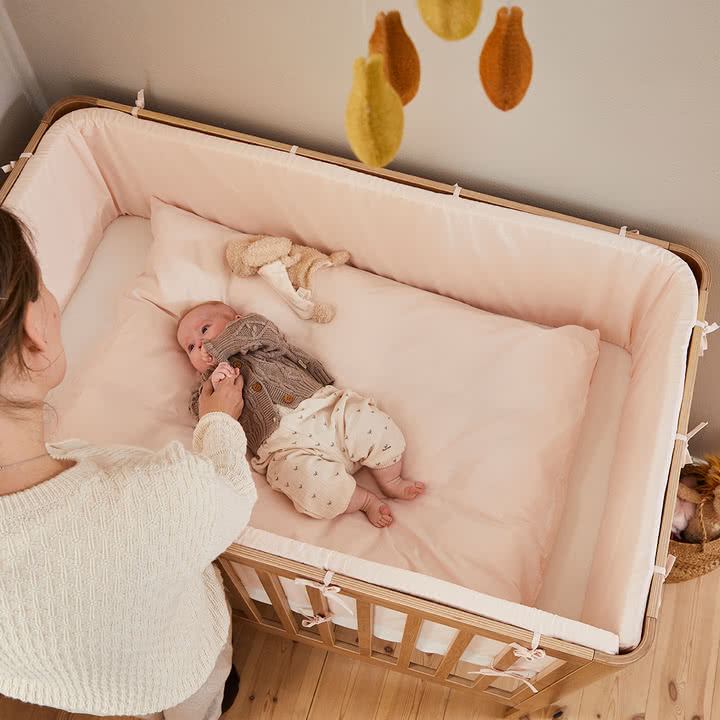 Flexa - Dawn bed surround, H 30 cm x L 372 cm, mauve morn