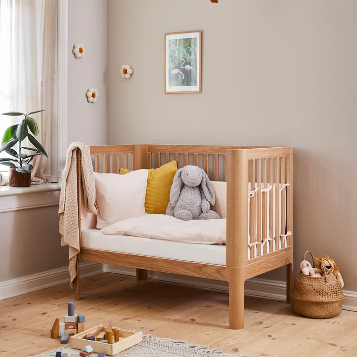 Flexa - Dawn bed surround, H 30 cm x L 372 cm, mauve morn