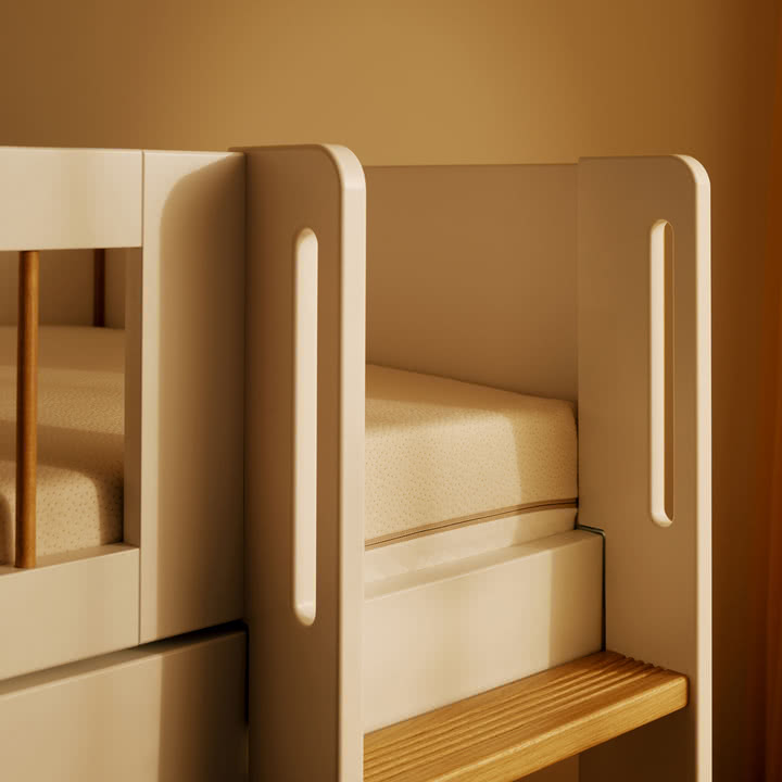 Flexa - Nor Loft bed, h 184 cm, oak / white