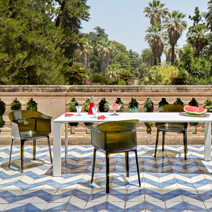 Kartell - Papyros armchair, powder blue