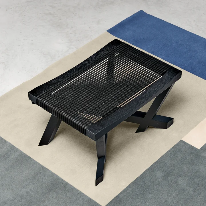 ClassiCon - Volkshaus stool, black stained oak / black