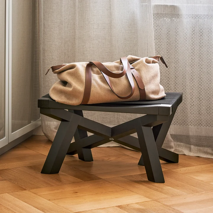 ClassiCon - Volkshaus stool, black stained oak / black