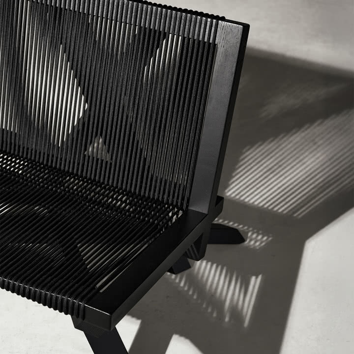 ClassiCon - Volkshaus Lounge Chair, black stained oak / black