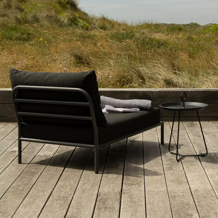 HOUE - Level 2 Chaise Longue, dark gray / charcoal