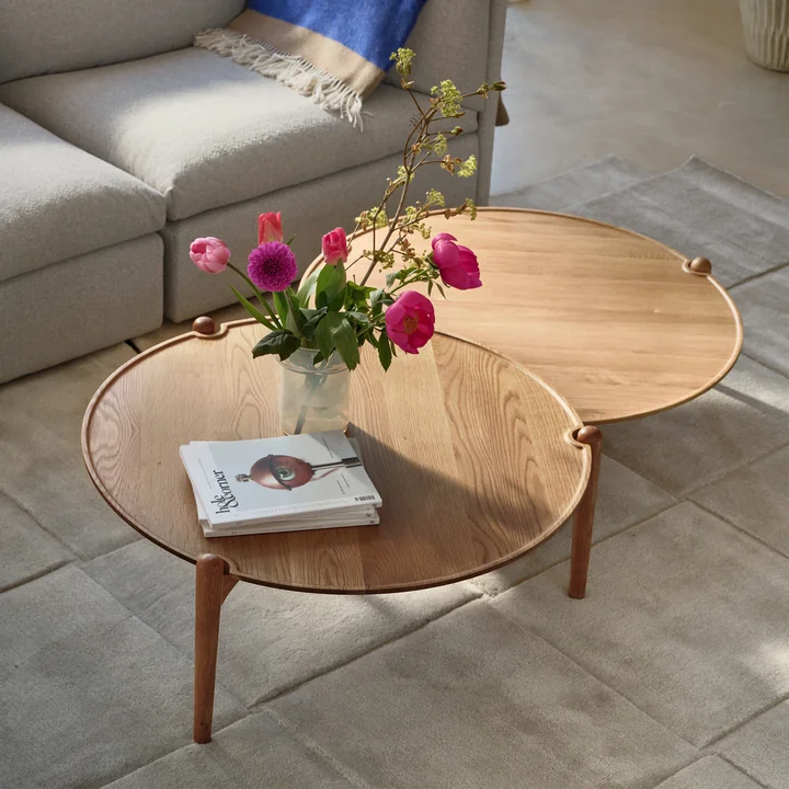 Design House Stockholm - Aria Side tables high and low, oak