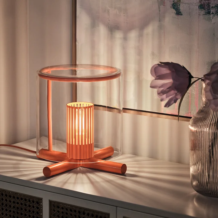 Design House Stockholm - Fireplace table lamp, orange