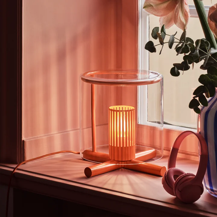 Design House Stockholm - Fireplace table lamp, orange