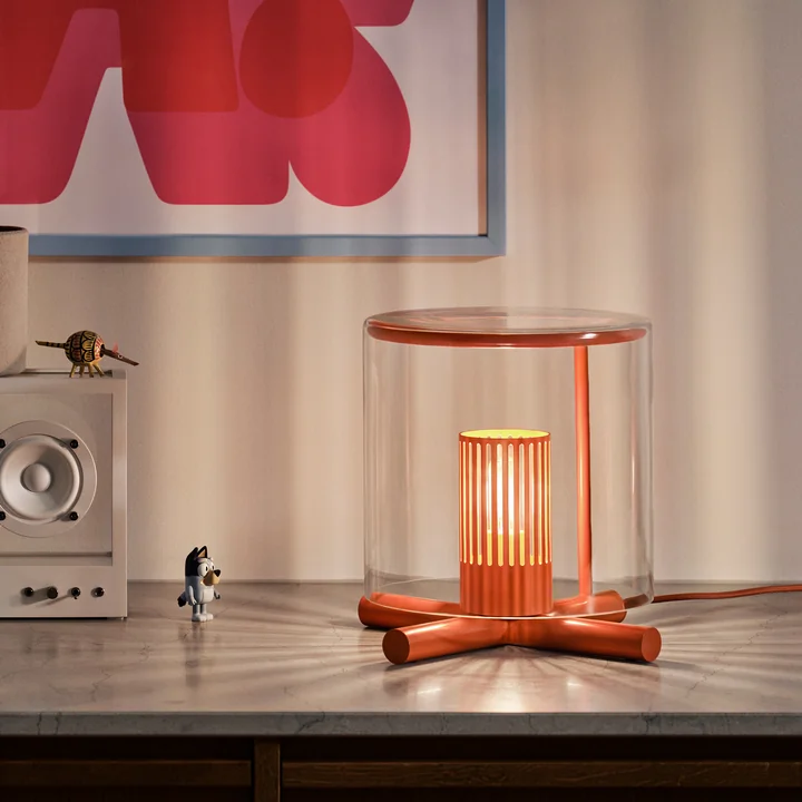 Design House Stockholm - Fireplace table lamp, orange