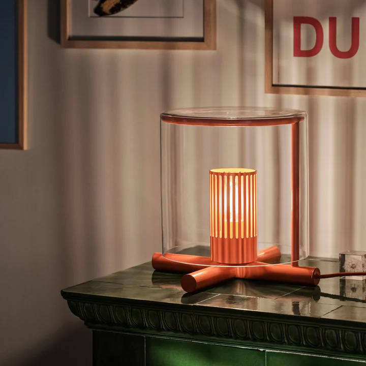 Design House Stockholm - Fireplace table lamp, orange