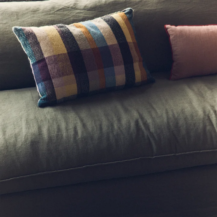 HKliving - Nomad Sofa, linen / army green