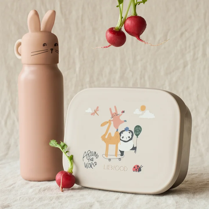 LIEWOOD - Arthur lunchbox, Around the world, sandy and Falk water bottle, rabbit