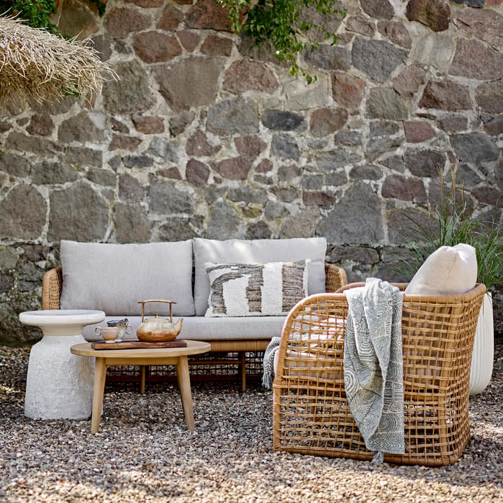 Bloomingville - Penzano sofa and lounge chair, natural
