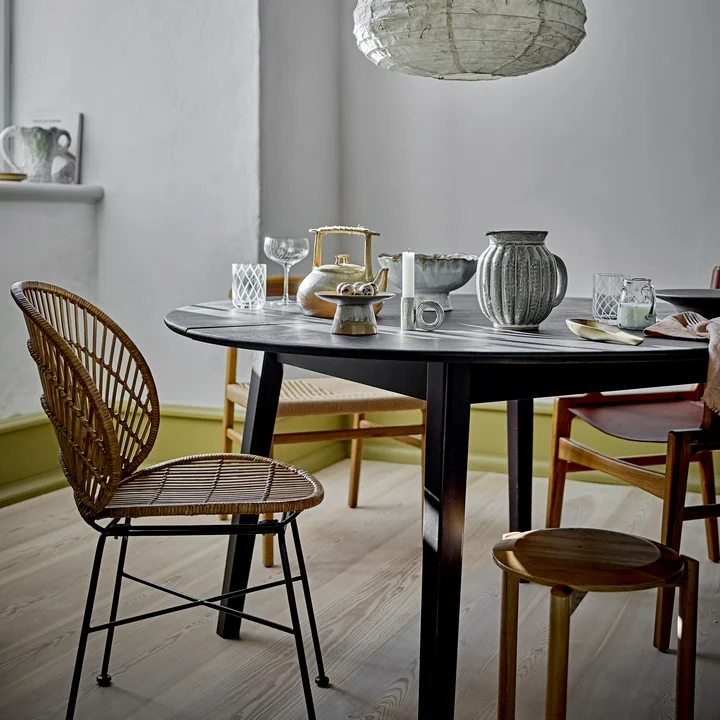 Bloomingville - Peron dining table, Ø 140 cm, black