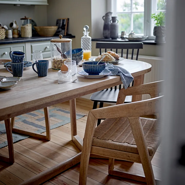 Bloomingville - Serrone chair and dining table, natural