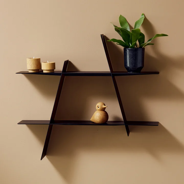 Andersen Furniture - A-Shelf medium, black lacquered steel