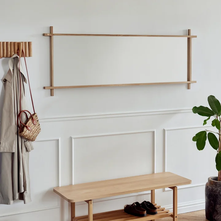 Andersen Furniture - Collect wall mirror, large, 60 x 160 cm, oak