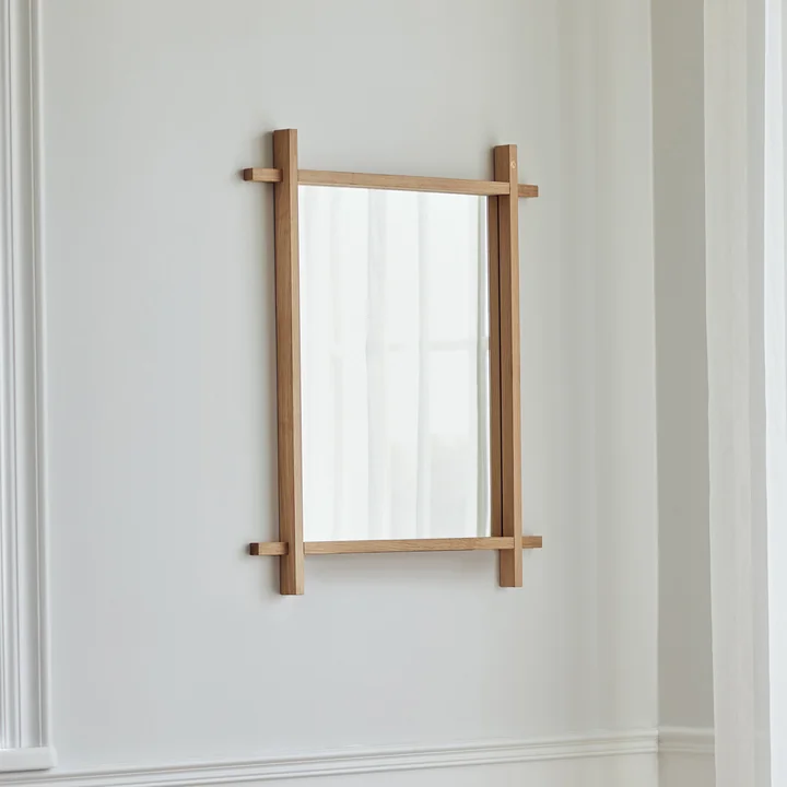 Andersen Furniture - Collect wall mirror, medium, 64 x 74 cm, oak