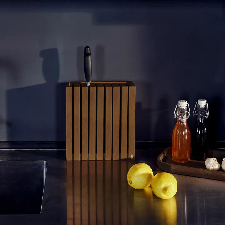 Andersen Furniture - Knife block, smoked / oiled ash