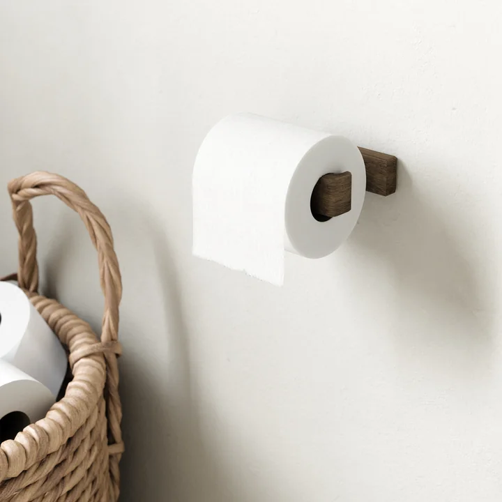 Andersen Furniture - Toilet roll holder, dark stained ash