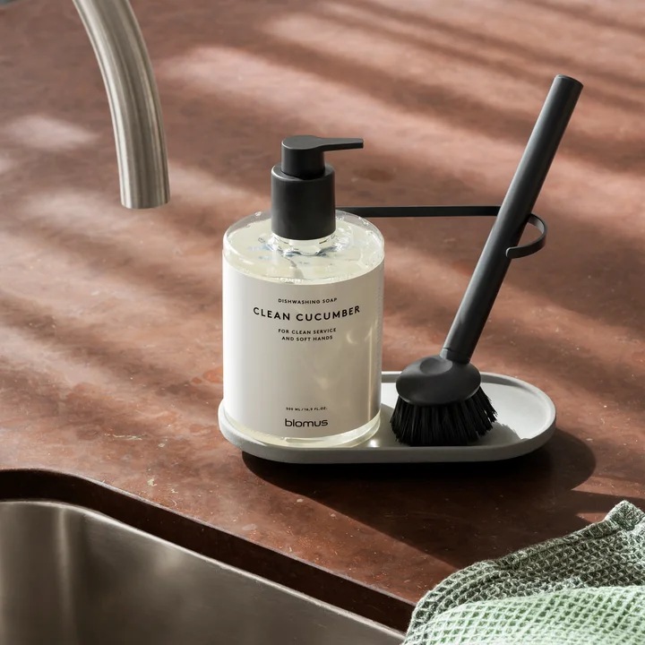 Blomus - Dhuva Dishwasher organizer with dishwashing brush, lily white