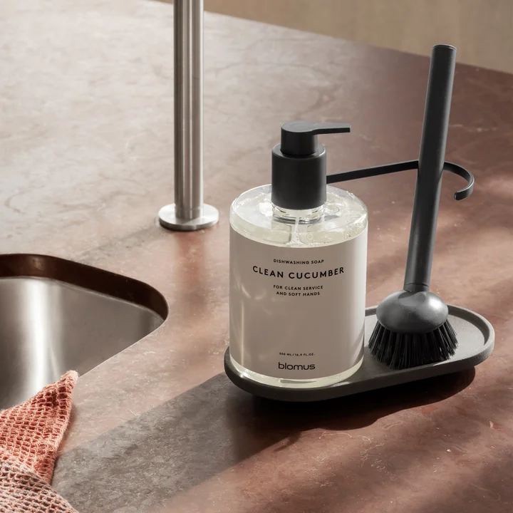 Blomus - Dhuva Dishwasher organizer with dishwashing brush, mourning dove