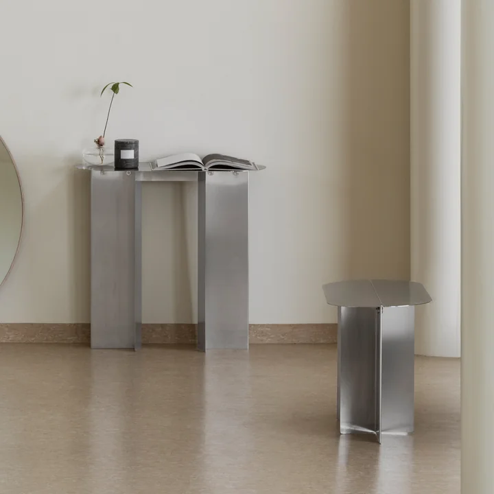 Blomus - Oru Sideboard and bench, stainless steel matt