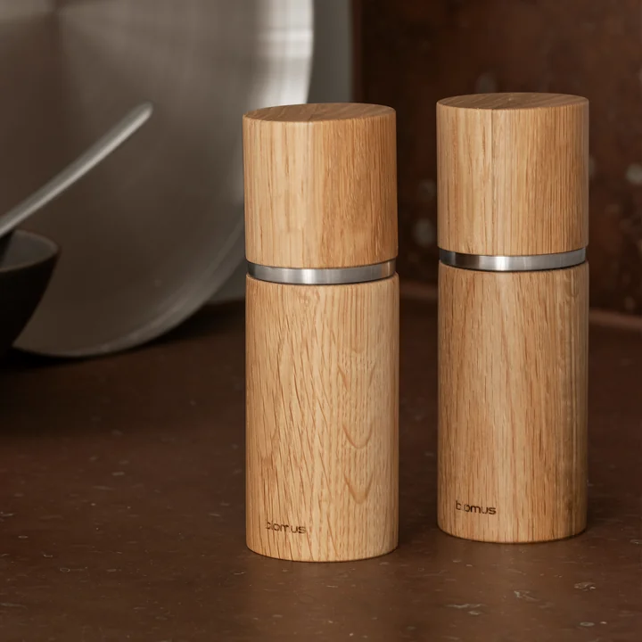 Blomus - Pepe salt and pepper mill, oak (set of 2)