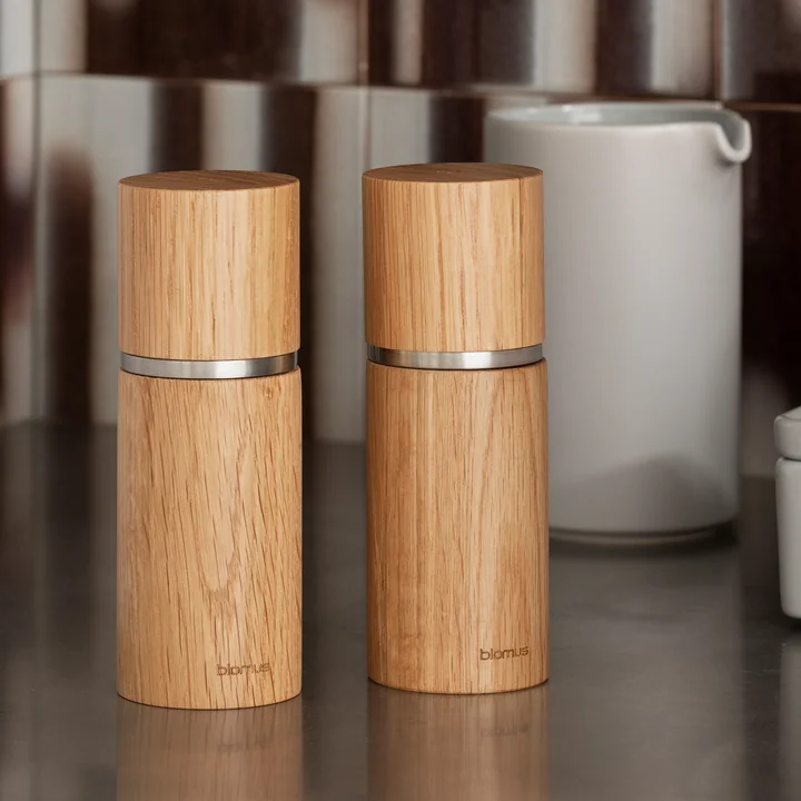 Blomus - Pepe salt and pepper mill, oak (set of 2)
