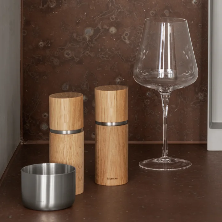 Blomus - Pepe salt and pepper mill, oak (set of 2)