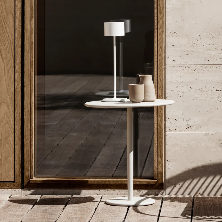 Blomus - Stay Garden side table, H 45 cm Ø 40 cm, silk gray