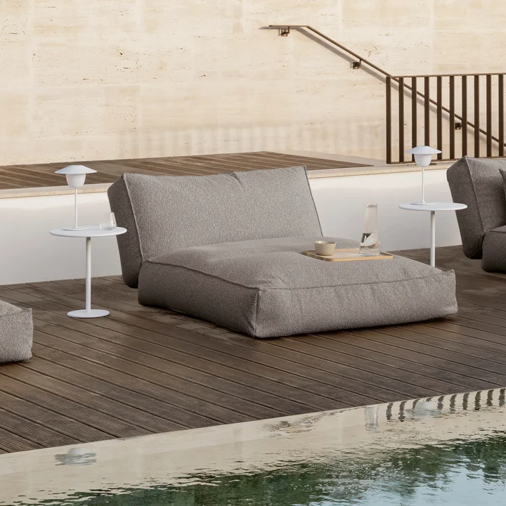 Blomus - Stay Garden side table, H 45 cm Ø 40 cm, silk gray