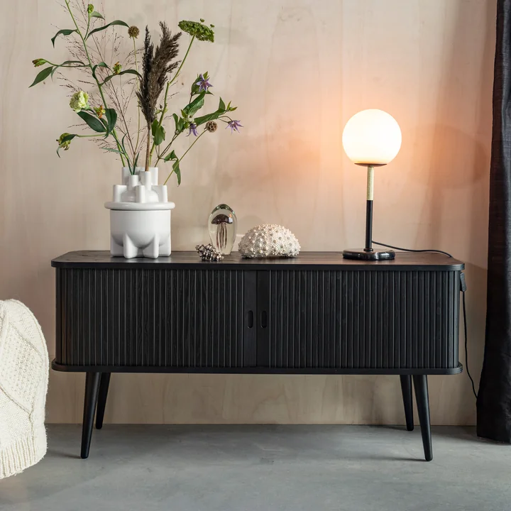 Zuiver - Barbier Sideboard with sliding doors, black