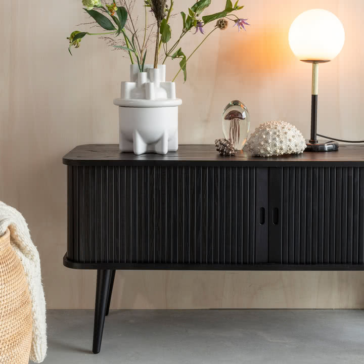 Zuiver - Barbier Sideboard with sliding doors, black