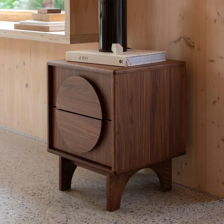 Zuiver - Groove Bedside table, walnut