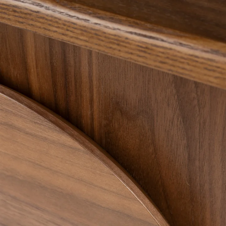Zuiver - Groove Bedside table, walnut