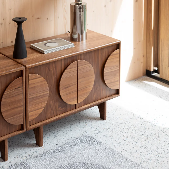 Zuiver - Groove Sideboard with 2 doors, walnut