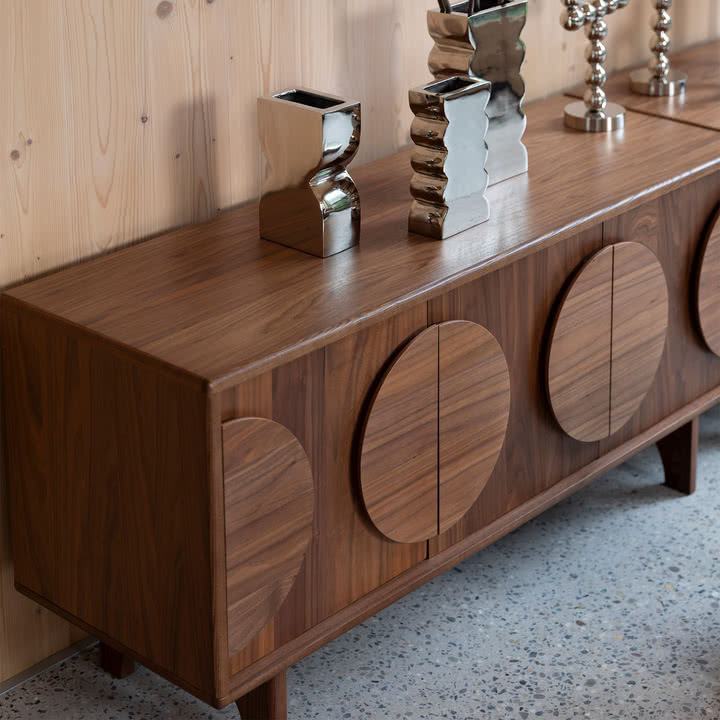 Zuiver - Groove Sideboard with 3 doors, walnut