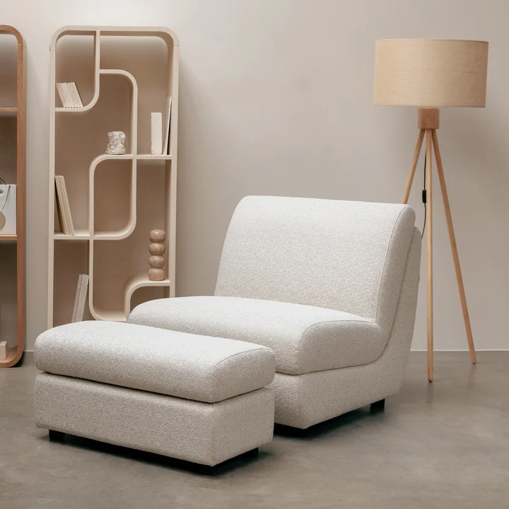 Zuiver - Mississippi Outdoor stool and lounge chair, beige