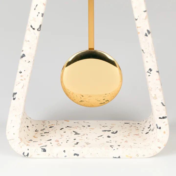 Zuiver - Pendulum Time Table clock, terrazzo white