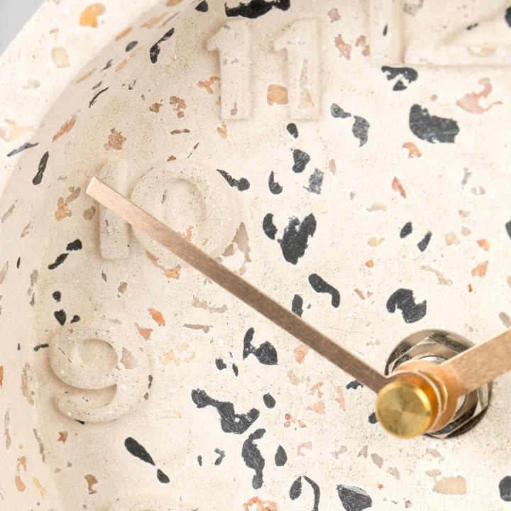 Zuiver - Pendulum Time Table clock, terrazzo white