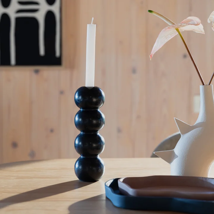 Zuiver - Rome Candlestick, black marble