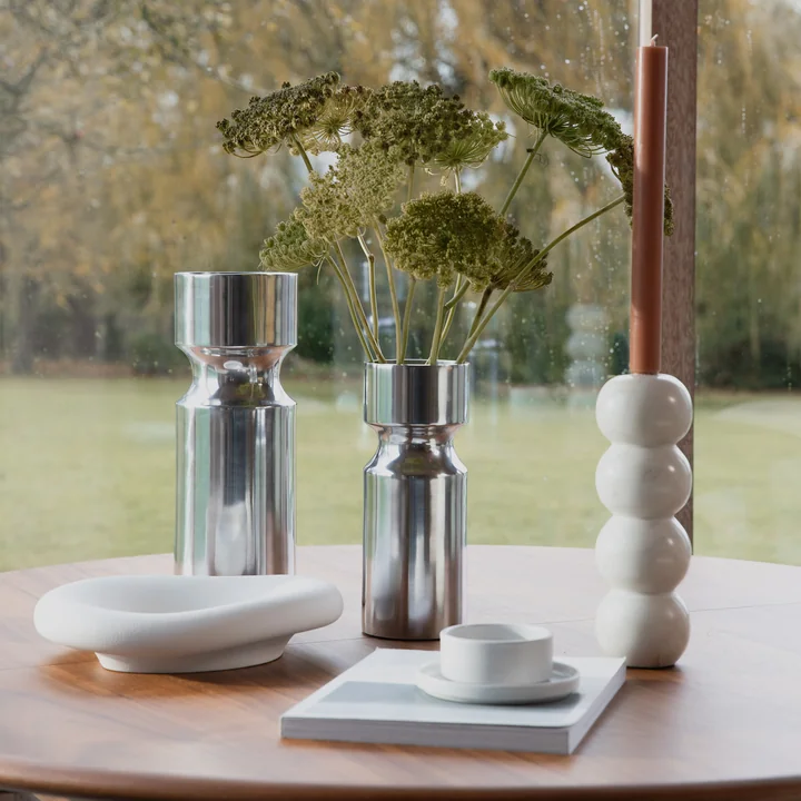 Zuiver - Rome Candlestick, white marble