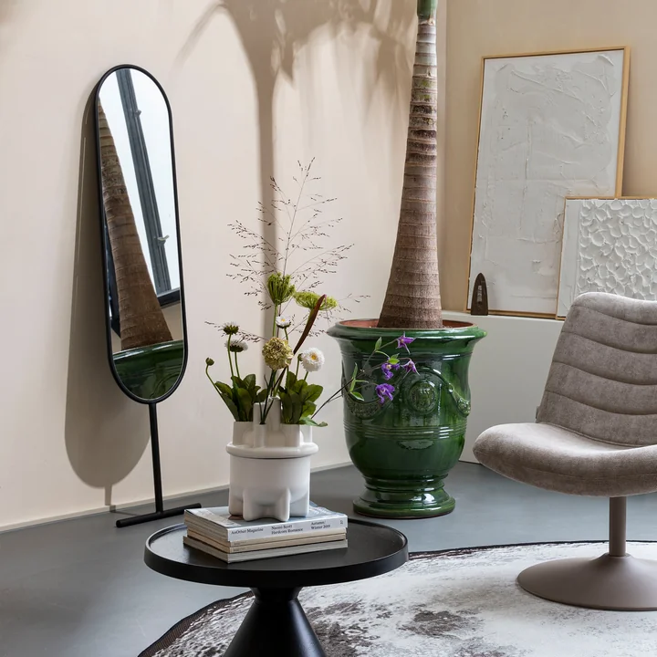 Zuiver - Tess Oval standing mirror, black