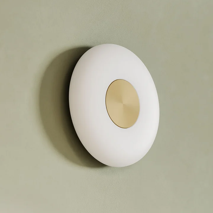 Northern - Glint LED wall light, small, black matt, Ø 25 cm